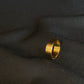 22K Gold Ladies Ring with Grooved Band.