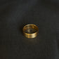 22K Gold Ladies Ring with Grooved Band.