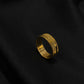 22K Gold Ladies Ring with Textured Band.