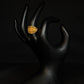 22K Gold Ladies Ring with Textured Band Pattern