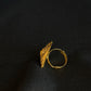 22K Gold Handcrafted Cocktail Ghat Ring - Traditional Indian Design