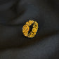 22K Gold Ladies Ring with Ornate Detailing.