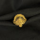 Gents 22K Gold Star-Motif Signet Ring | Heritage Etched Fashion Band