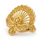 Gents 22K Gold Star-Motif Signet Ring | Heritage Etched Fashion Band