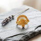 Gents 22K Gold Star-Motif Signet Ring | Heritage Etched Fashion Band