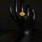 22K Gold Halo Ring with Intricate Detailing - Classic Elegance