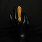 22K Gold Ladies Finger Ring with Intricate Textured Design - Elegant & Unique