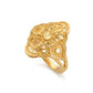Lady's 22K Gold Beaded Dome Ring | Traditional Textured Fashion Ring