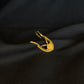 22K Gold Openwork Ring with Floral Accents - Delicate & Elegant