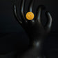 22K Gold Ladies Ring with Intricate Circular Motif.