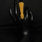 22K Gold Ladies Adjustable Finger Ring with Intricate Filigree Design - Unique & Elegant