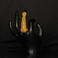 22K Gold Ladies Adjustable Finger Ring with Intricate Filigree Design - Unique & Elegant