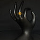 22K Gold Leaf Design Ring - Nature Inspired Elegance