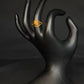 22K Gold Leaf Design Ring - Nature Inspired Elegance