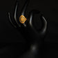 22K Gold Round Filigree Ring with Intricate Detailing - Traditional Indian Design