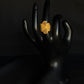22K Gold Statement Ring - Intricate Floral Design