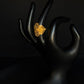 22K Gold Statement Ring - Intricate Floral Design