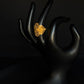 22K Gold Statement Ring - Intricate Floral Design