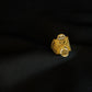 22K Gold Statement Ring - Intricate Floral Design