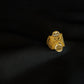22K Gold Statement Ring - Intricate Floral Design