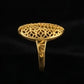Modern WoGents 22K Gold Wave Ring | Abstract Textured Statement Piece