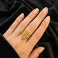 Modern WoGents 22K Gold Wave Ring | Abstract Textured Statement Piece