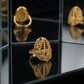 Modern WoGents 22K Gold Wave Ring | Abstract Textured Statement Piece
