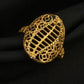 Modern WoGents 22K Gold Wave Ring | Abstract Textured Statement Piece