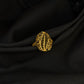 Modern WoGents 22K Gold Wave Ring | Abstract Textured Statement Piece