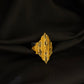 WoGents 22K Gold Geometric Lattice Ring | Modern Filigree Jewelry