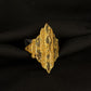 WoGents 22K Gold Geometric Lattice Ring | Modern Filigree Jewelry