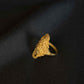 22K Gold Filigree Statement Ring - Elegant & Intricate Design