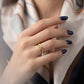 Gents 22K Gold Architectural Grid Ring | Textured Square Statement