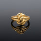 WoGents  22K Gold Broad Textured Band | Luxury Multi-Pattern Ring