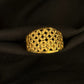 WoGents 22K Gold Rhombus Filigree Ring | Elegant Geometric Jewelry