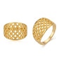 WoGents 22K Gold Rhombus Filigree Ring | Elegant Geometric Jewelry