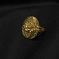 22K Gold Floral Filigree Ring - Handcrafted Traditional Jewelry