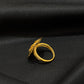 22K Gold Floral Filigree Ring - Handcrafted Traditional Jewelry