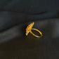 22K Gold Floral Statement Ring - Intricate Handcrafted Design