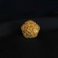 22K Gold Floral Statement Ring - Intricate Handcrafted Design