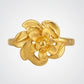 Gents 22K Gold Sun-Flare Signet | High-Polish Radial Textured Ring