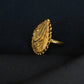 22K Gold Teardrop Ring - Elegant Handcrafted Jewelry