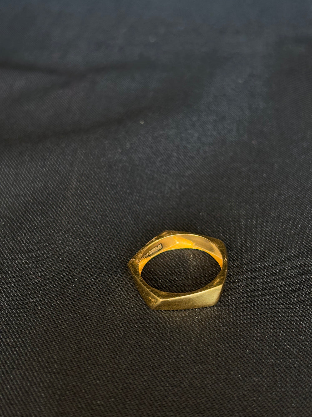 22K Gold Ladies Ring with Unique Geometric Shape