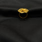 22K Gold Floral Filigree Ring - Elegant Traditional Jewelry