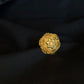 22K Gold Traditional Floral Ring - Handcrafted Elegant Design