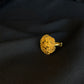 22K Gold Traditional Floral Ring - Handcrafted Elegant Design
