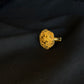 22K Gold Traditional Floral Ring - Handcrafted Elegant Design