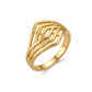 Gents 22K Gold Textured Rectangular Ring | Sleek Minimalist Signet