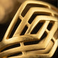 Gents 22K Gold Textured Rectangular Ring | Sleek Minimalist Signet