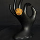 22K Gold Floral Ladies Ring with Intricate Petals.